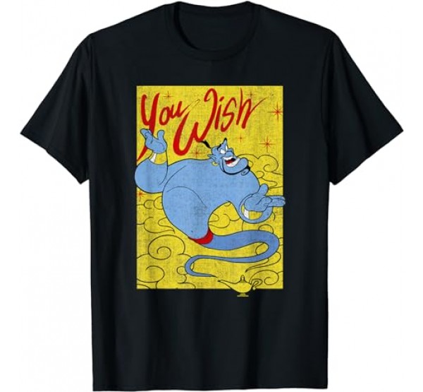 Disney Aladdin Genie and Lamp You Wish Poster T-Shirt